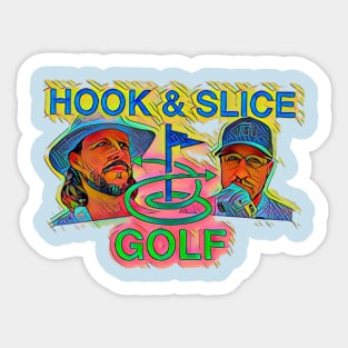 Hook and Slice Golf Sticker